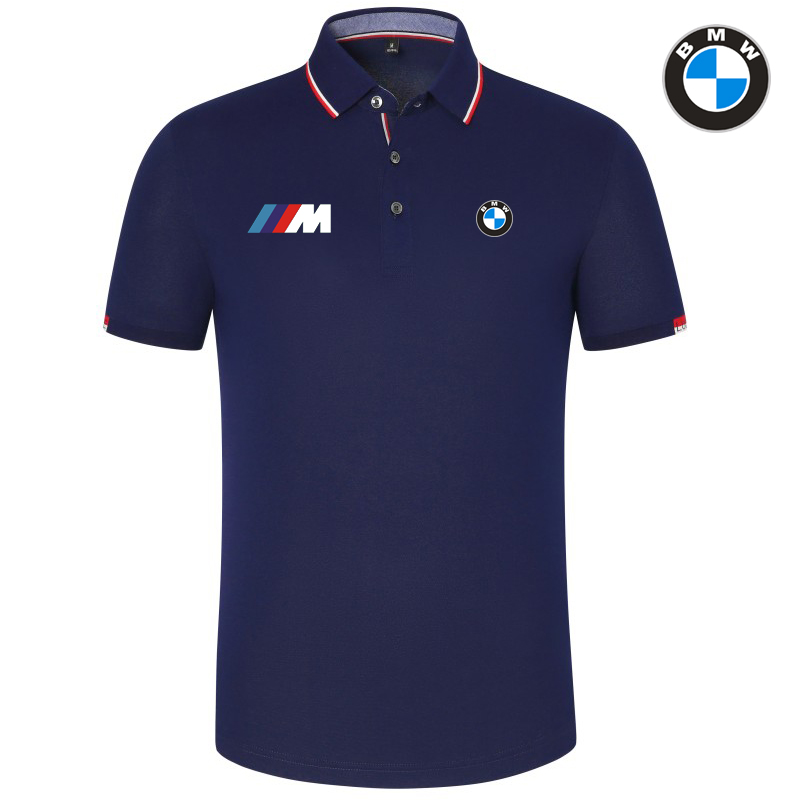 Polo BMW M Power Homme 2022 Coton Mercerisé Col Contrasté Slim Fit Manche Courte